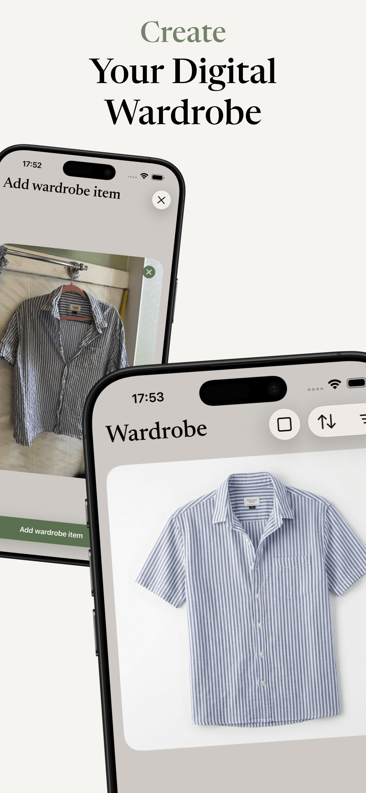MyDrobe app screenshot