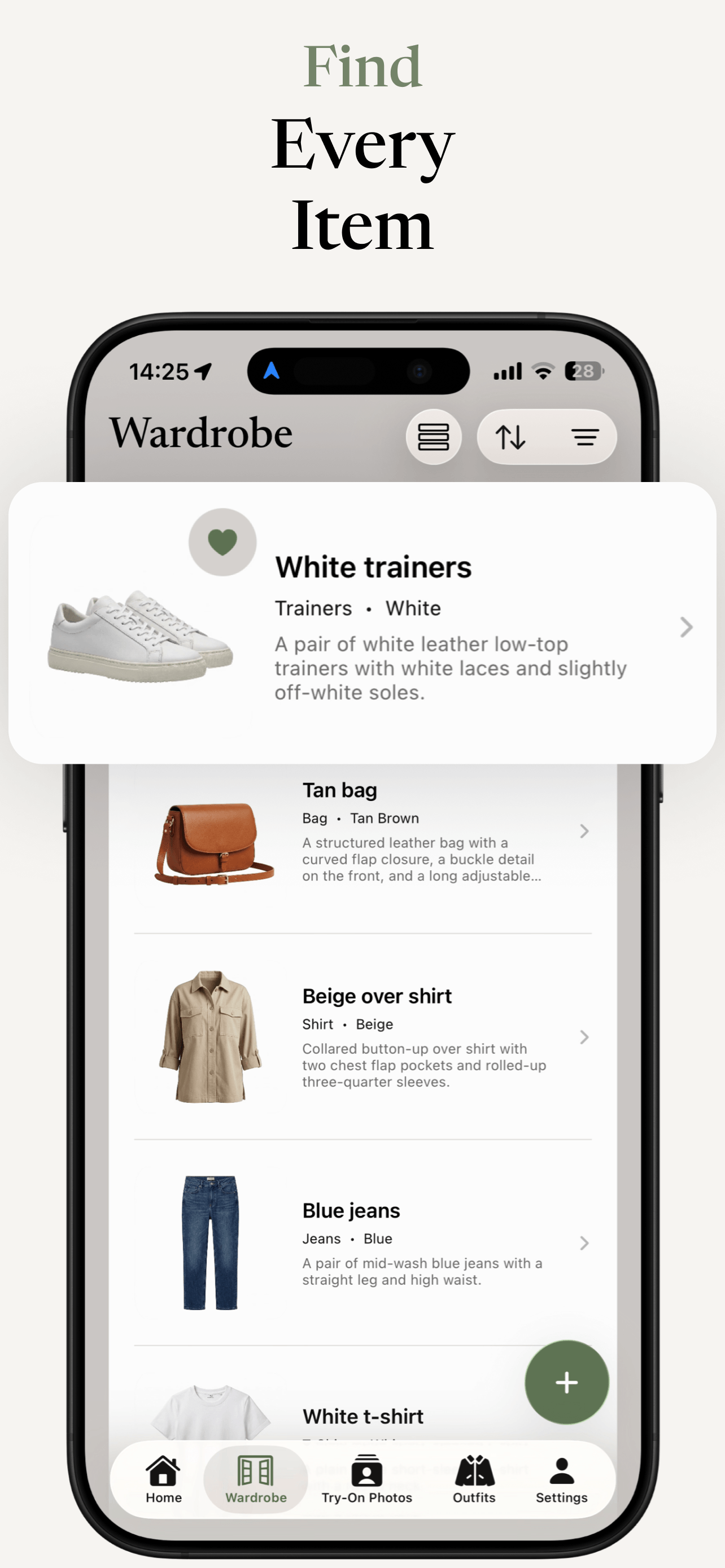 MyDrobe app screenshot