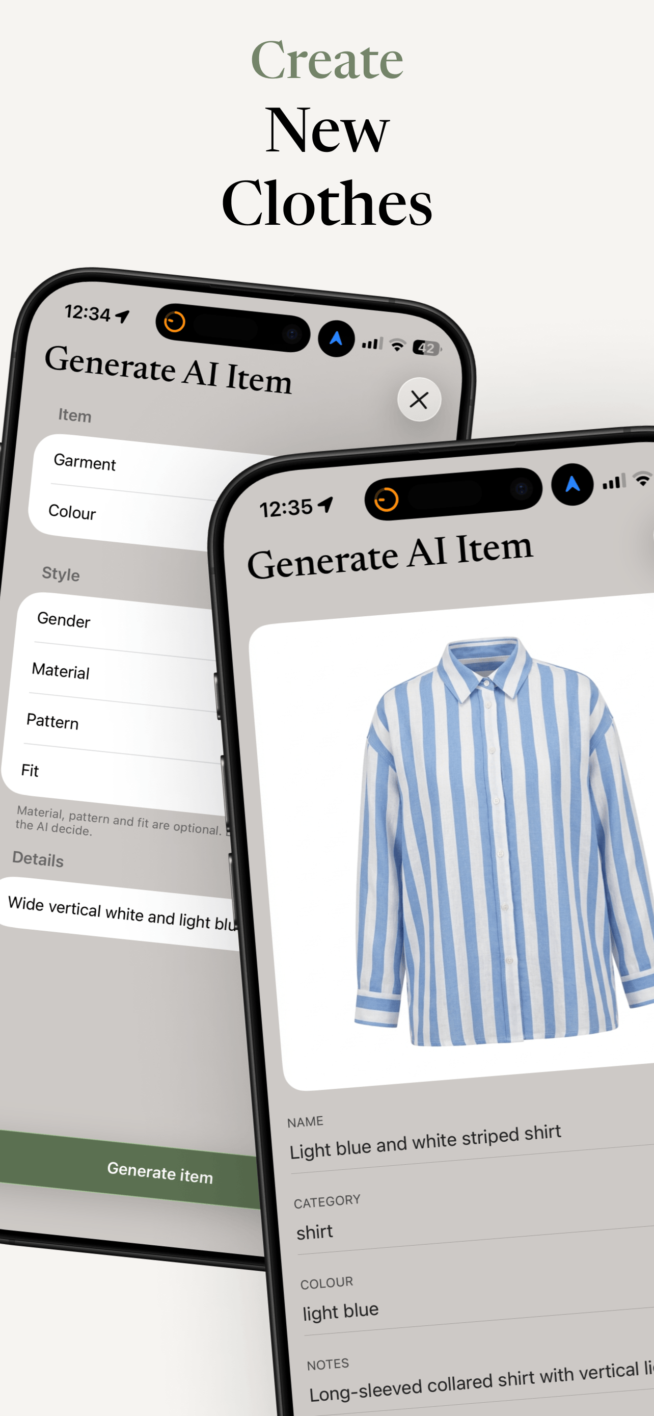 MyDrobe app screenshot